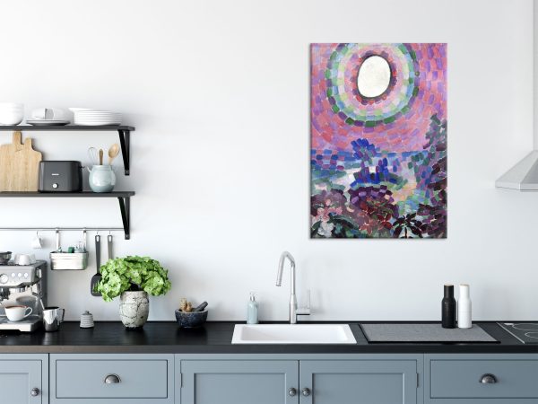 Robert Delaunay - Paysage au disque , Glasbild Zu verkaufen – Bild 3
