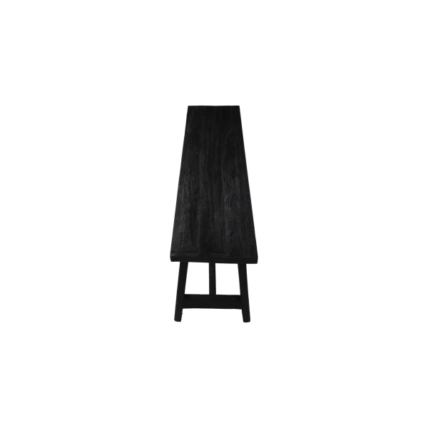Dekorative Bank Lawas - 100x30x45 - Schwarz - Teak Zu verkaufen – Bild 5