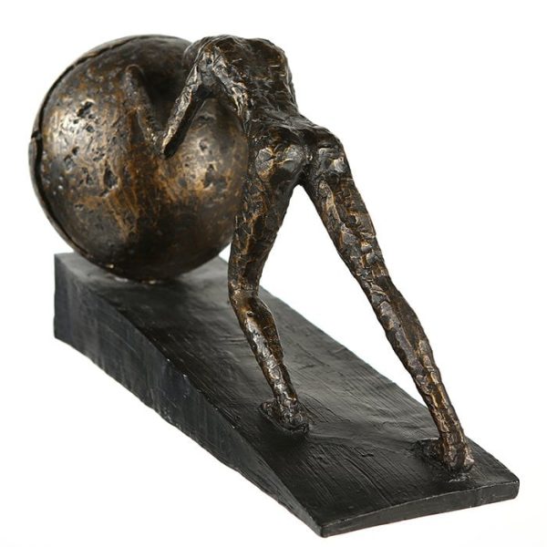 Poly Skulptur  Heavy Ball  bronzefarben H21,5cm Online-Verkauf – Bild 2