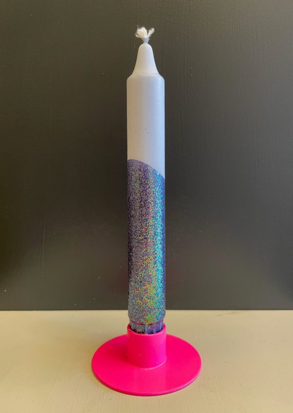 Kerze Blue Glitter Angebot