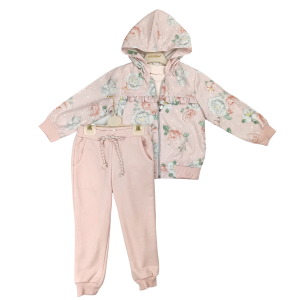 Mädchen 3-er Set mit Jacke   Rosa , Große 92 110 Zu verkaufen – Bild 2
