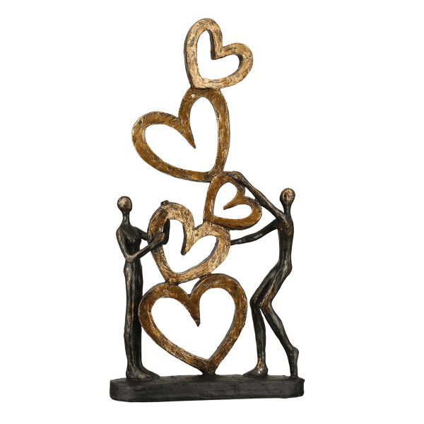 Poly Skulptur Herz auf Herz  Im Angebot