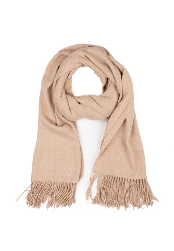 Schal mit Kaschmiranteil beige Online