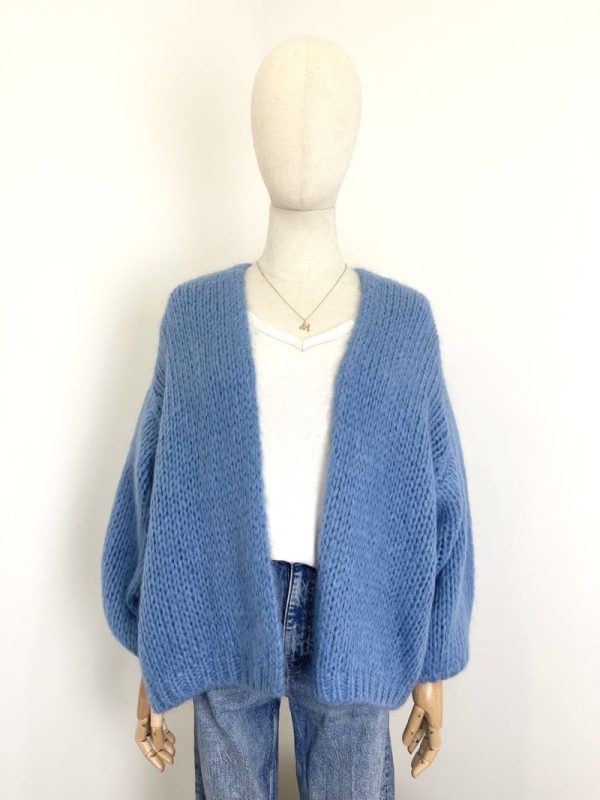 Oversize Cardigan blau (TikTok Cardigan) Angebot
